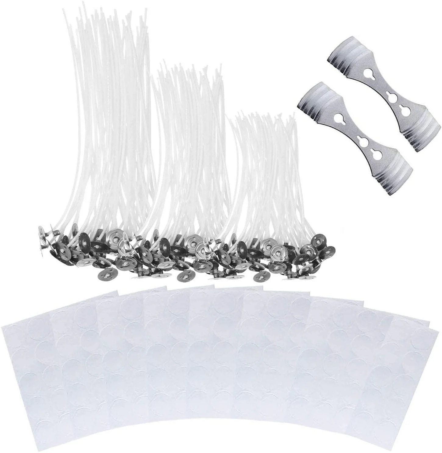 Popular 100% Pure None Smoke Cotton Wick Mental Base Candle Make Accessory For Jar White Color Burn Good In China