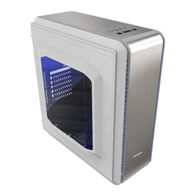 JNP-C853 белый корпус OEM покрытие логотип USB3.0 нормальный аудио компьютерный чехол игровой