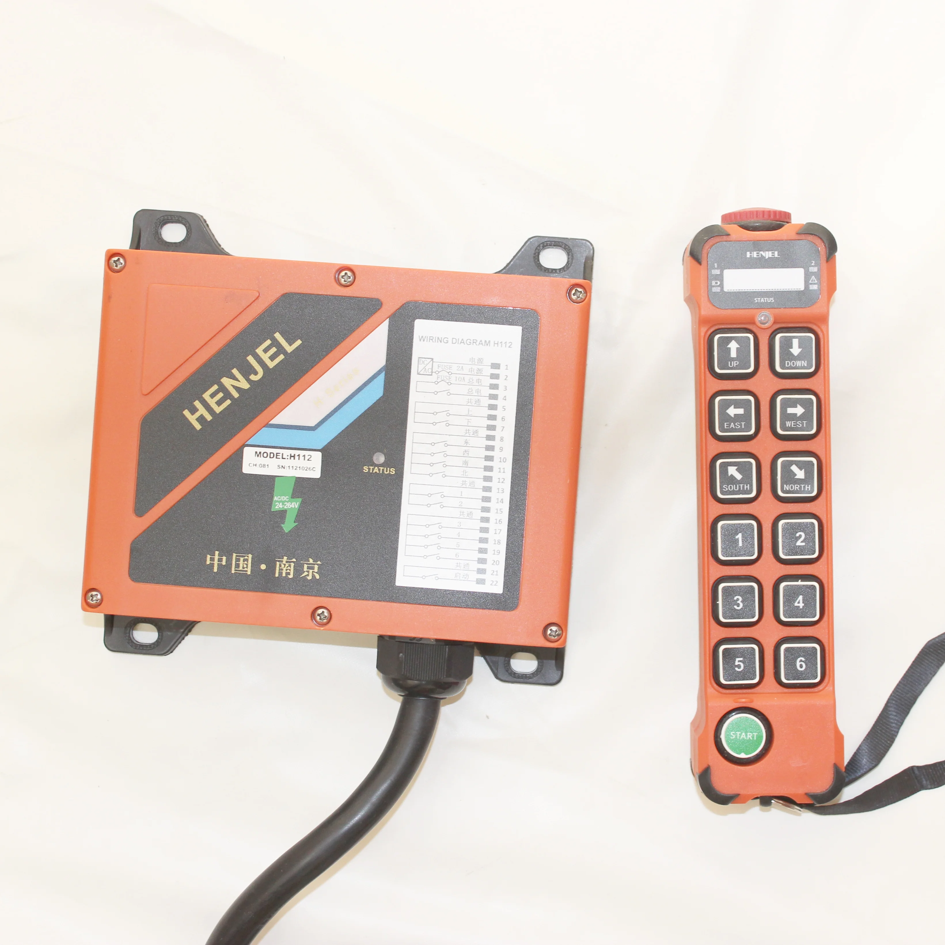 Henjel H112/H212 12 канальный промышленный беспроводной мостовой кран с дистанционным управлением