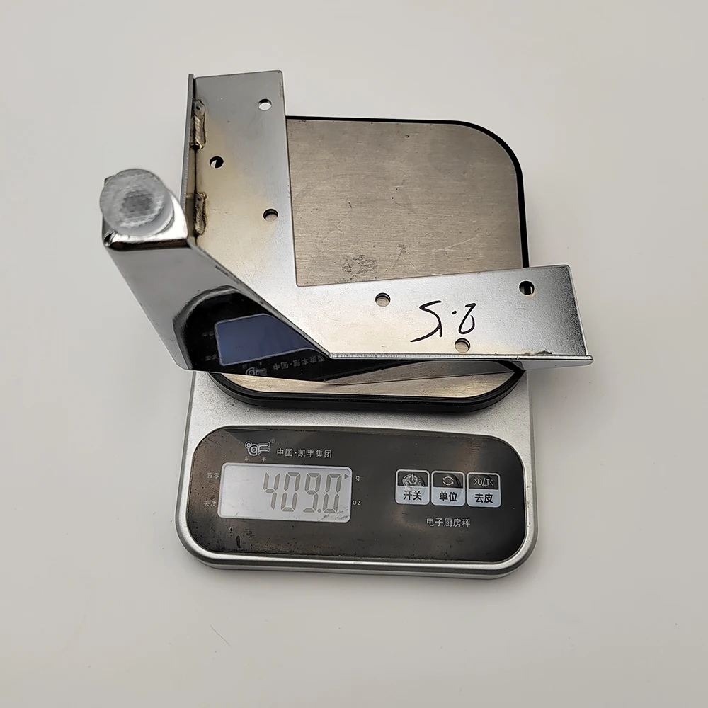 12cm High 409G Hollow Three-Pronged Chrome Plated Sofa Feet for Apartment Home Office Basement Wine Cellar 2.5mm Thickness