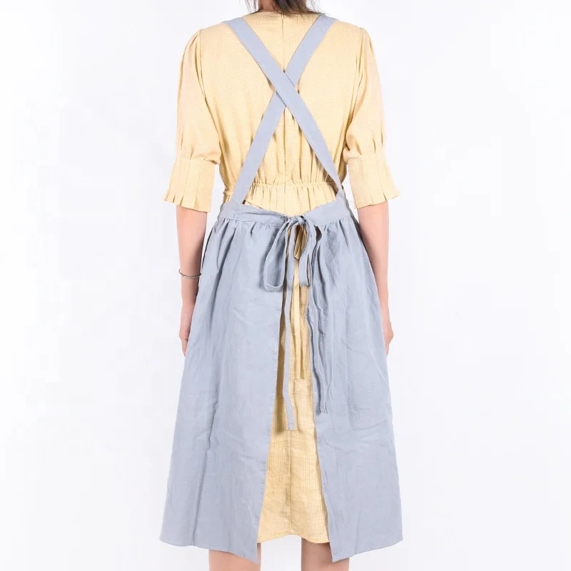 CHANGRONG Custom Japanese Style Cooking Baking Crafting Flower Gardening Linen Apron