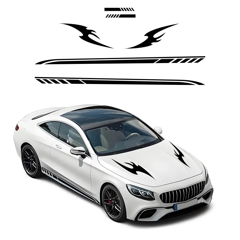 Автомобильные наклейки для Mercedes Benz Smart Forease Fortwo Fourjoy Forspeed графические полосы стильные виниловые аксессуары автонастройки