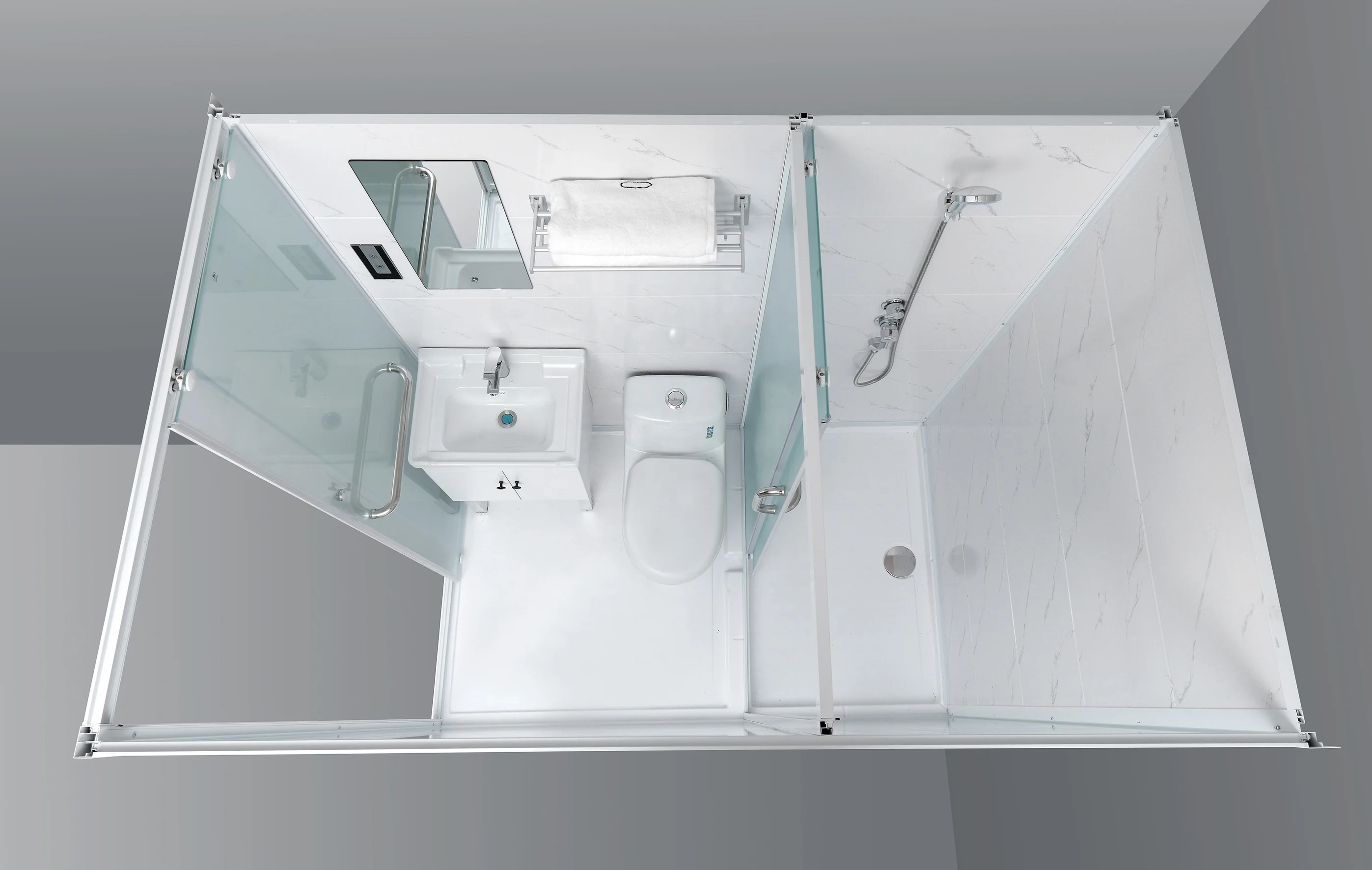 Mesa Multi-function Prefab Toilet Shower All in One Bathroom Units Prefab Toilet Shower room