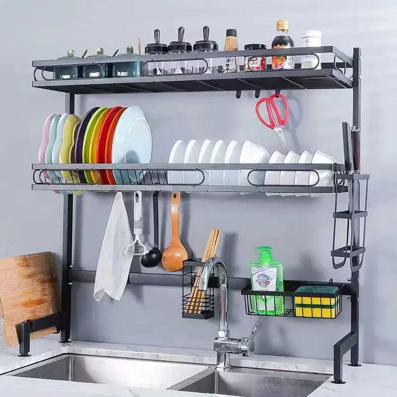 B2B Kitchen Shelf Bowl Dish Cutlery Drying Organizer Storage Rack Holder Wholesale high quality