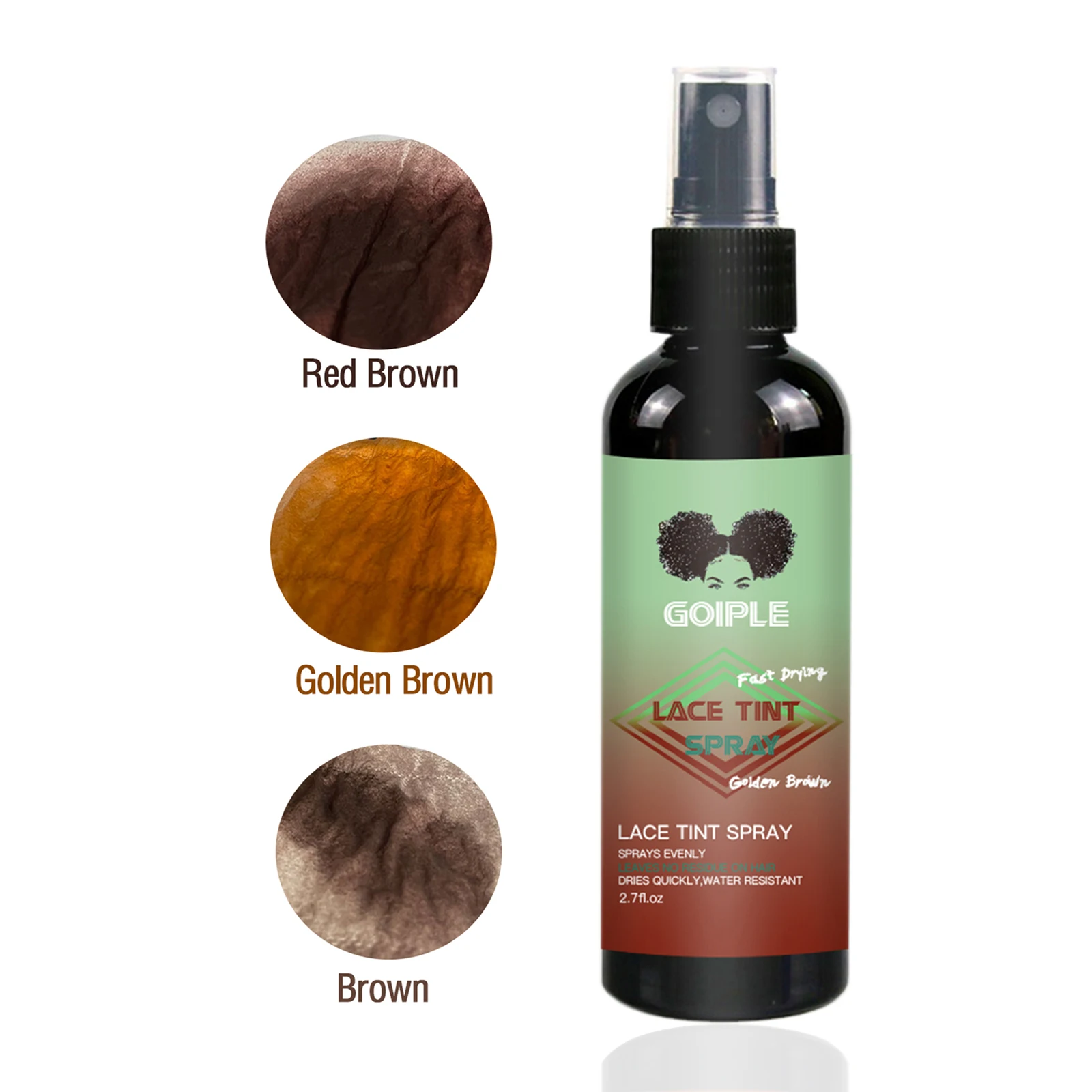 Private Label Dye Natural Wig Dyeing Spray For Lace Wigs Closure Front Hair Color Scalp Hide Wig Knots Concealer Lace Tint Spray