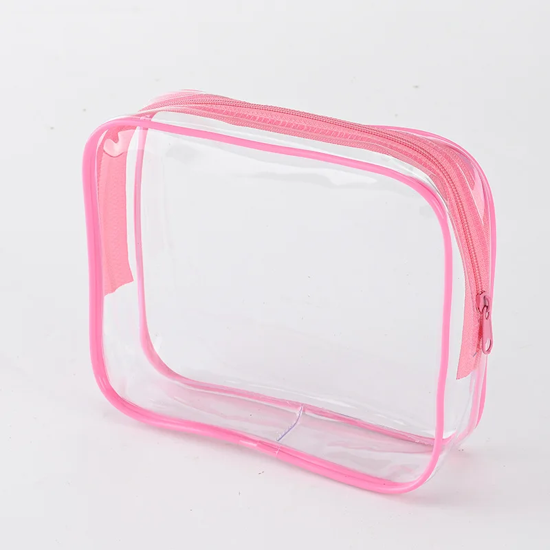 Transparent Cosmetic Bag Pvc Women Zipper Clear Makeup Bags Beauty Case Travel Make Up Organizer Storage Bath Toiletry Wash Bag