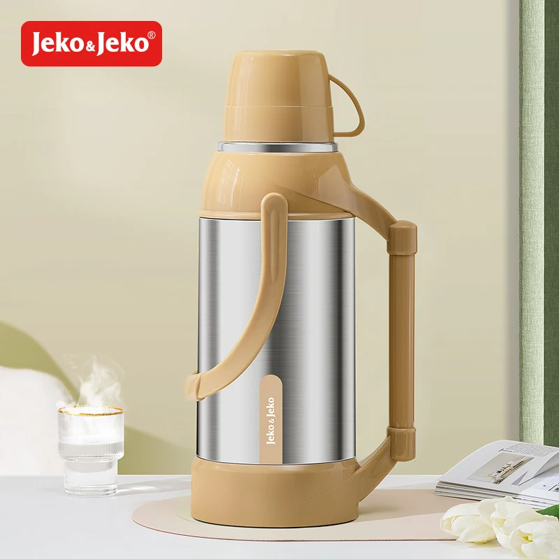 Jeko&Jeko Classic Food Grade Durable Double Wall Stainless Steel Insulated Kettle With Handle