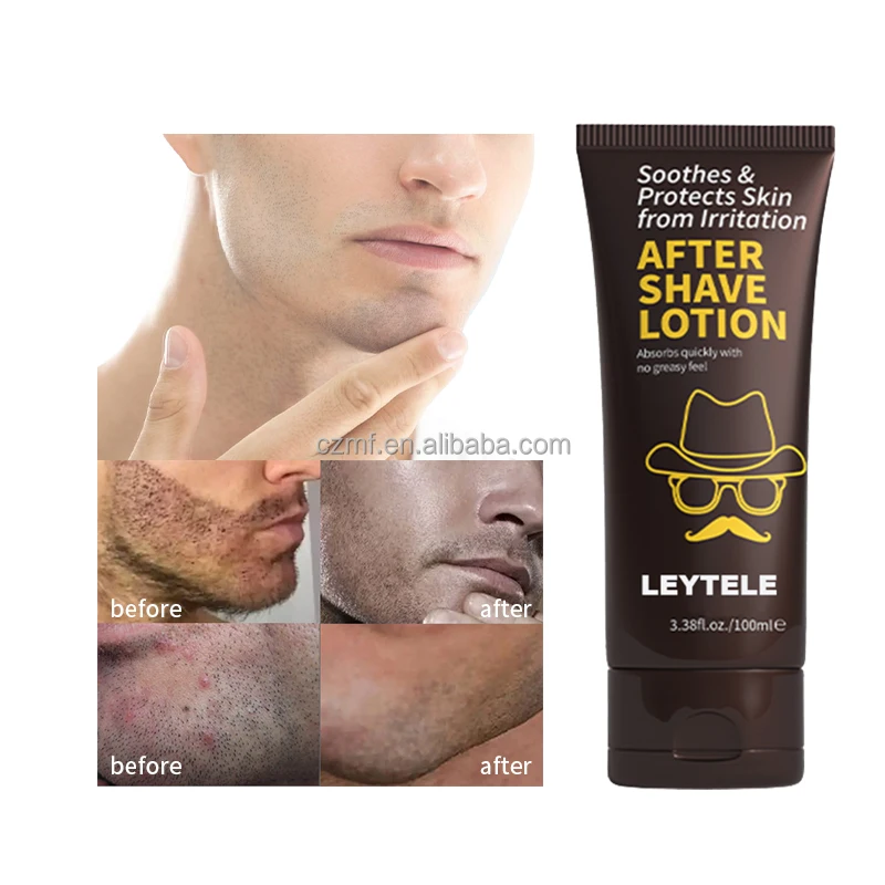 Private label custom 100% organic premium mens aftershave skin care lotion remove acne moisturizing lotion stick