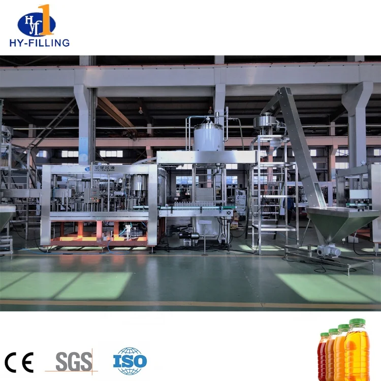 Juicer Production Line Processing Machine, 3in1 pet Bottle  juice honey packing machine juice filling equipment