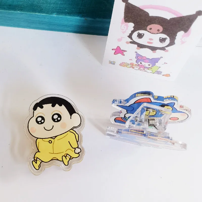Бесплатный образец двухсторонней бумаги для теста на мелок Shin-chan акриловые полипропиленовые зажимы пластиковый зажим заказ