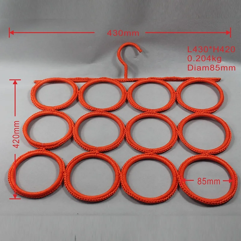 fashion scarf organizer hanging round cloth scarf rack 28 circles 12 hole silk scarf hangers