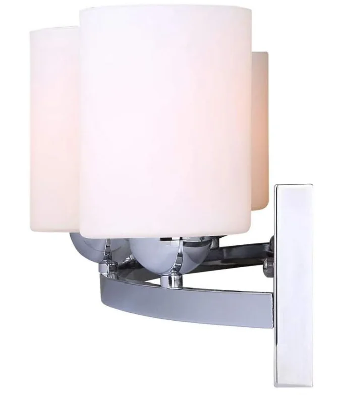 Modern Home Decor Creative Bath Vanity Wall Lamps Glass Shade Sconces Fixture Chrome 4 Wall Lamp