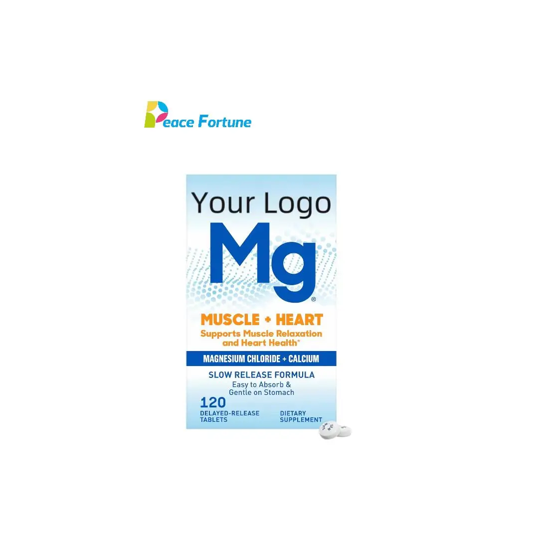 Muscle + Heart Magnesium Chloride with Calcium, Muscle Relaxation, Heart Health | Magnesium supplement, food supplements
