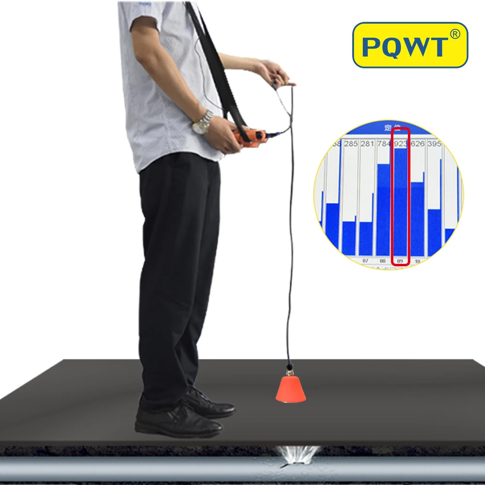 PQWT L40 Indoor Pipe Walls Leakage Water Leak Plumber Repair Tools Home Use Water Leak Detector