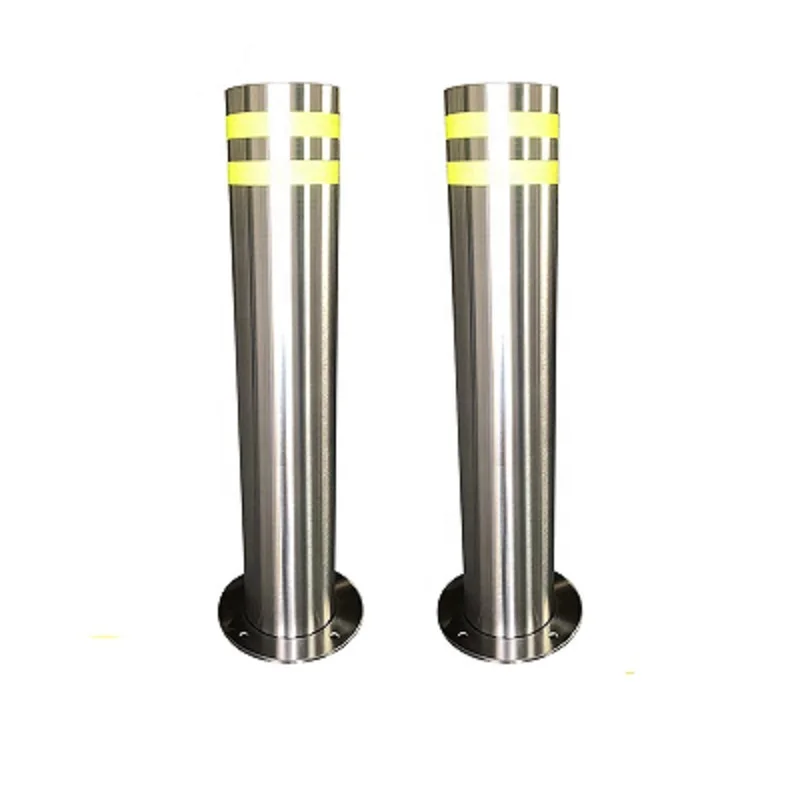 Made in China stainless steel warning column road elastic anti-collision pile reflective barricade