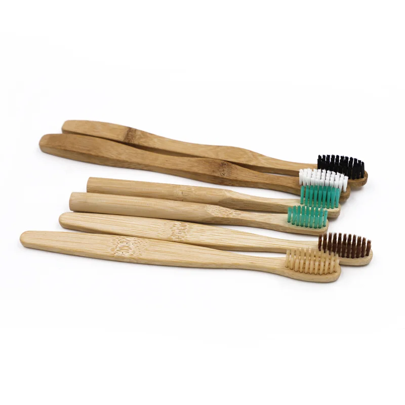 Bamboo Toothbrush Eco-friendly Soft brush for Sensitive Teeth Helps teeth clean deeply for adult use