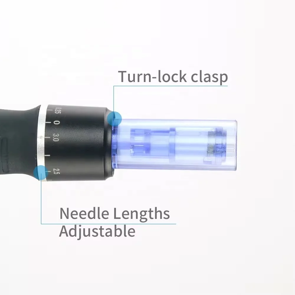 Disposable micro Dr Pen A1 Blue Needles with Cover 9/12/24/36/42 Pins Needle Cartridge Derma Pen Microneedling Cartridges