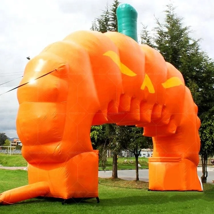 Halloween pumpkin inflatable arch, hallowmas decoration inflatable archway for sale