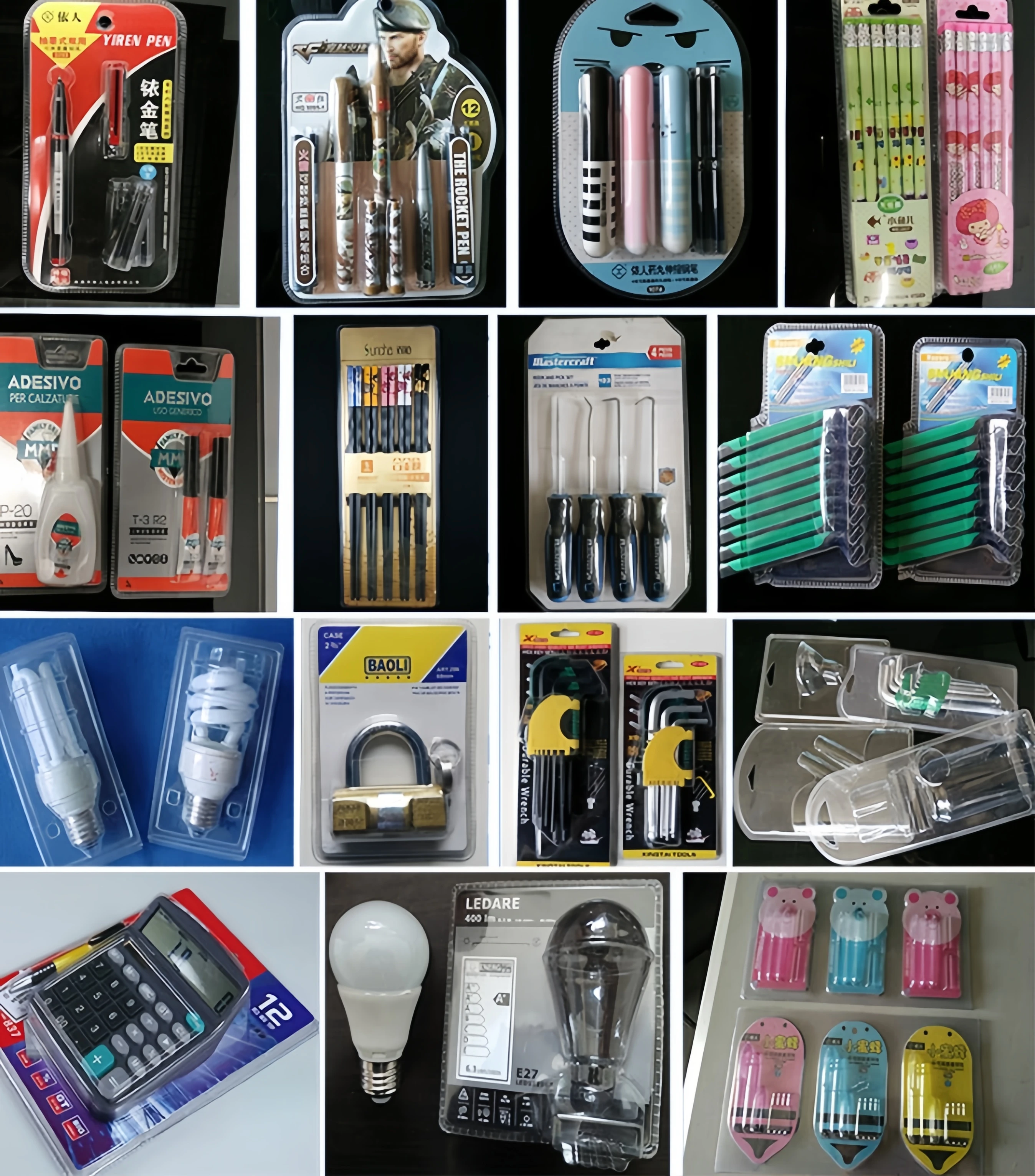 New Flatware Sets Blister Packaging Machine Blister Packing Machine For Flatware for lip balm toothbrush battery sealing machine