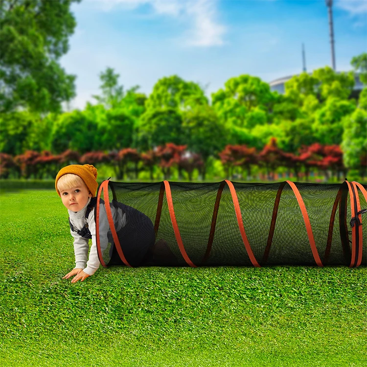 Crawling Kids Indoor Outdoor Pop Up Play Tent Foldable Into Carrying Bag Hamster Accessories Kids Plastic Caterpillar Tunnel Toy