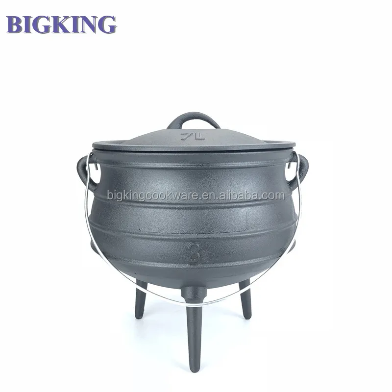 South Africa Cast iron camping potjie three legs stove oven 3 Legs Casting Iron Pot