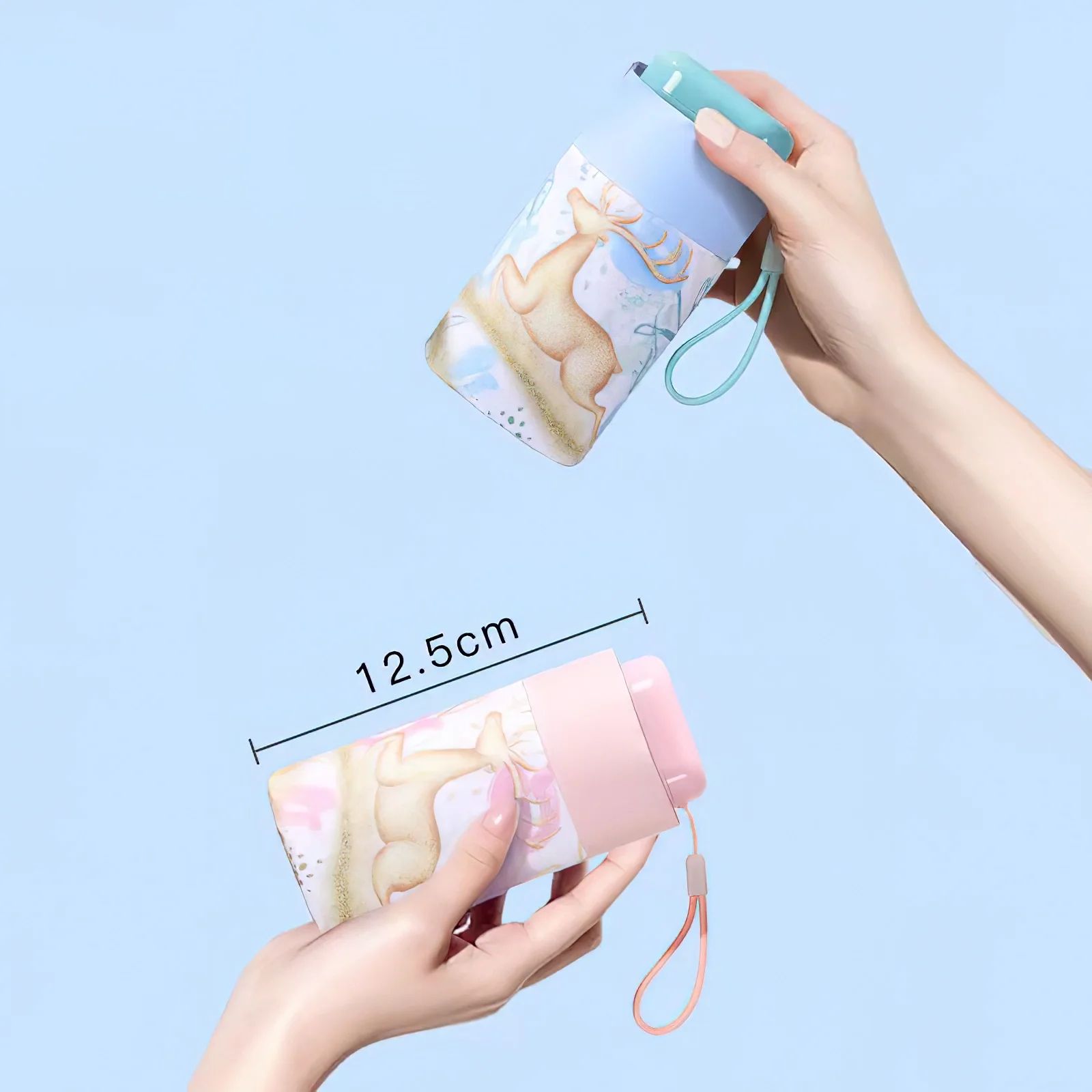 Lotus OEM New Design Pocket Promotional Capsule Parasol Portable UV Small Foldable Mini 5 Folding Custom Logo Umbrella