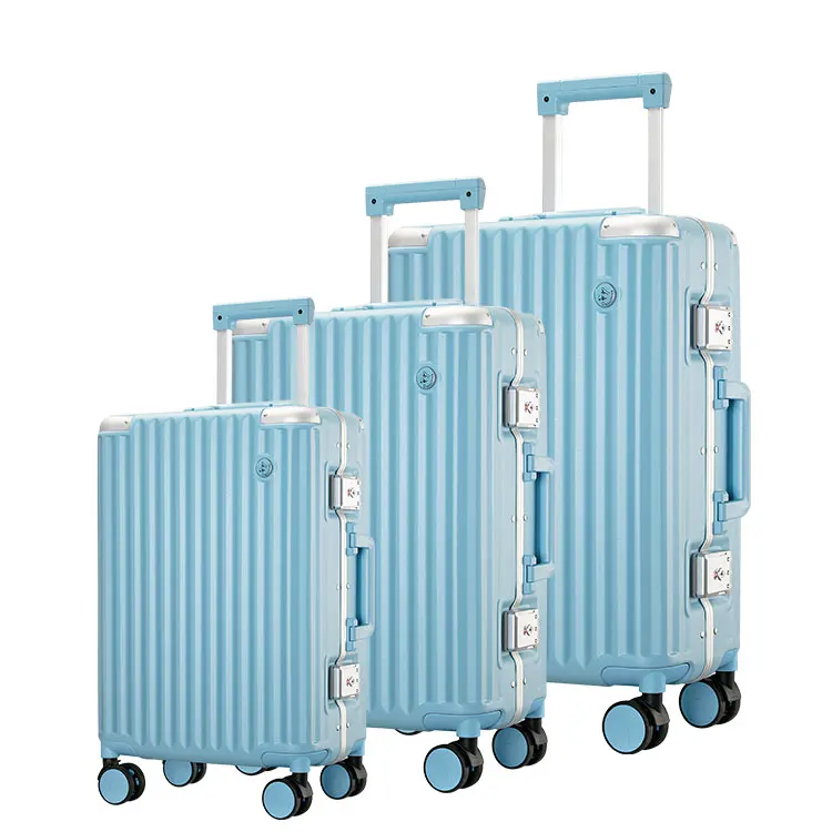 New Stylish Custom Logo Abs Pc Travel Hard Shell Valise Cabin Carry-On+Luggage