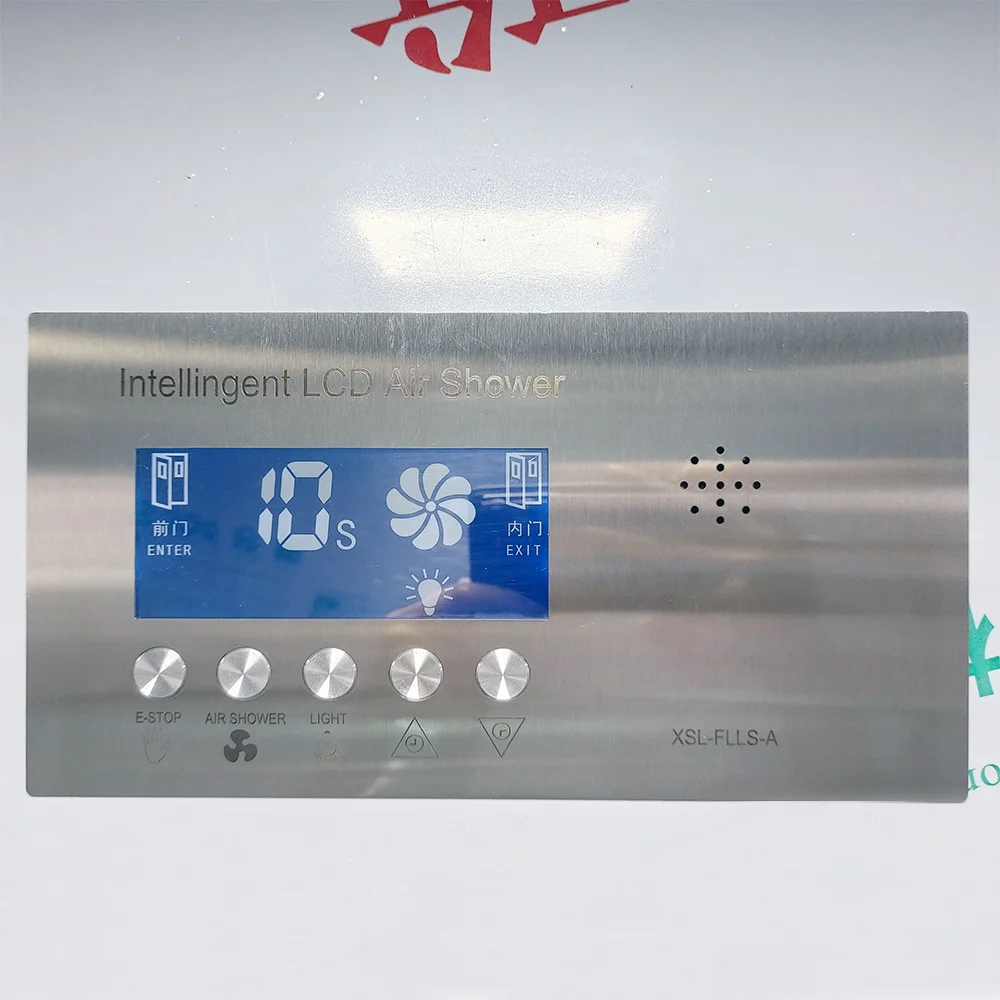factory price industrial automatic stainless steel 304 air shower for clean room with electronic interlock