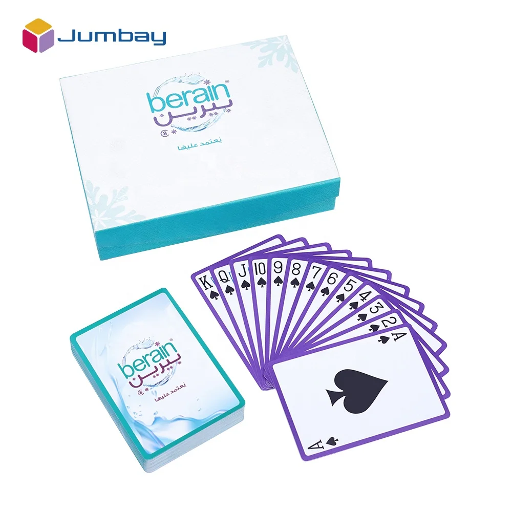 Playing Cards Poker Saudi Arabic Kuwait Plastic Accept Customized Branded Custom Logo Oem Double Decks Magic Waterproof 1000pcs