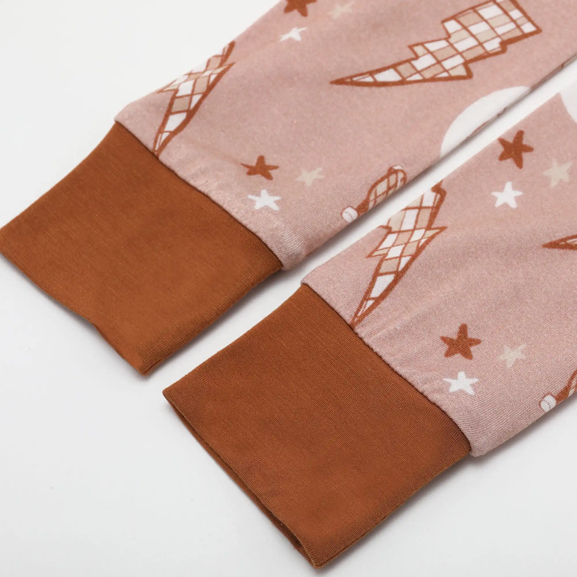 2024 New Fashion Lovely Two Piece Sleepwear Long Sleeve Baby Kids Pajamas Set