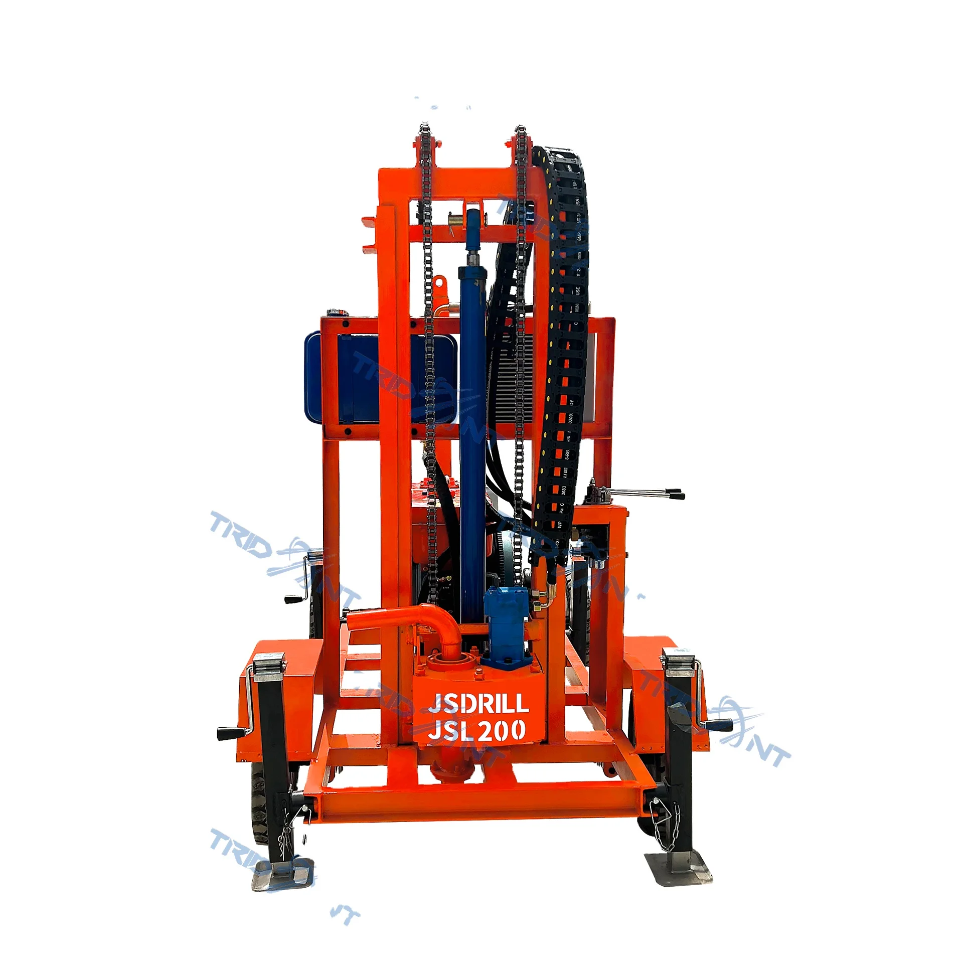 JSL-200 small diesel hydraulic well drilling machine is used for well drilling in home factories