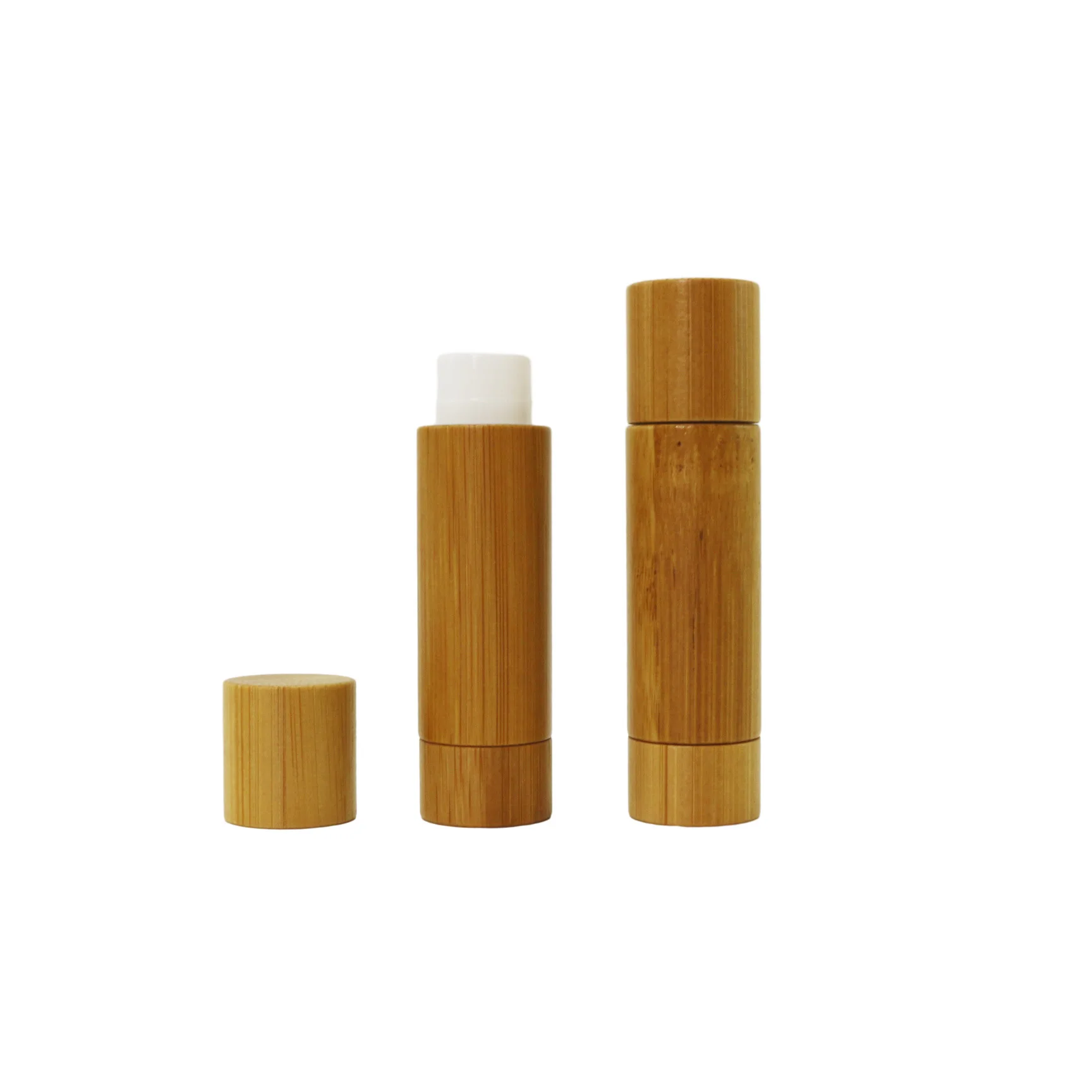 Organic lipstick eco friendly lip balm packaging 5ml 5g empty natural bamboo lipstick tube BJ-184D