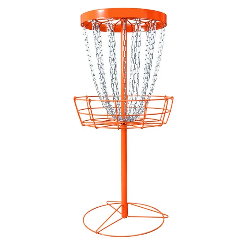 Sports Disc Golf Baskets Portable Disc Golf Target with Chains Included  Disc Golf Basket Stand Equipment for Hole