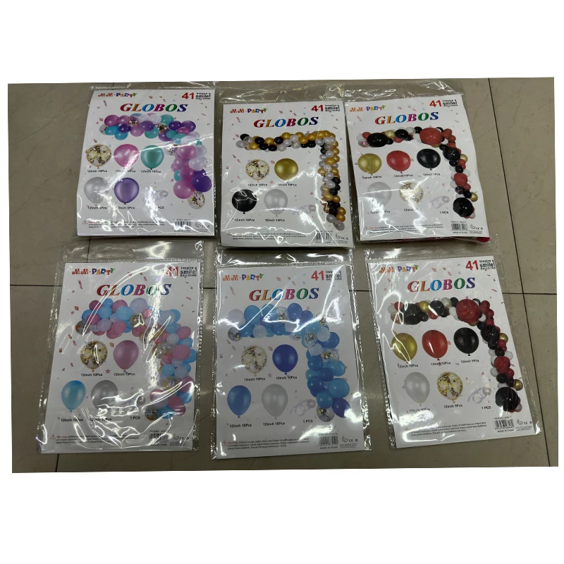 Happy party decoration balloon set arch ballon beautiful color balloons garland kit latex balloon set