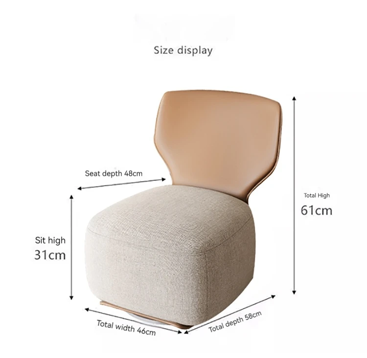 Living room bedroom furniture modern style living room hotel single sofa chair   wooden frame soft leisure comfortable chairs