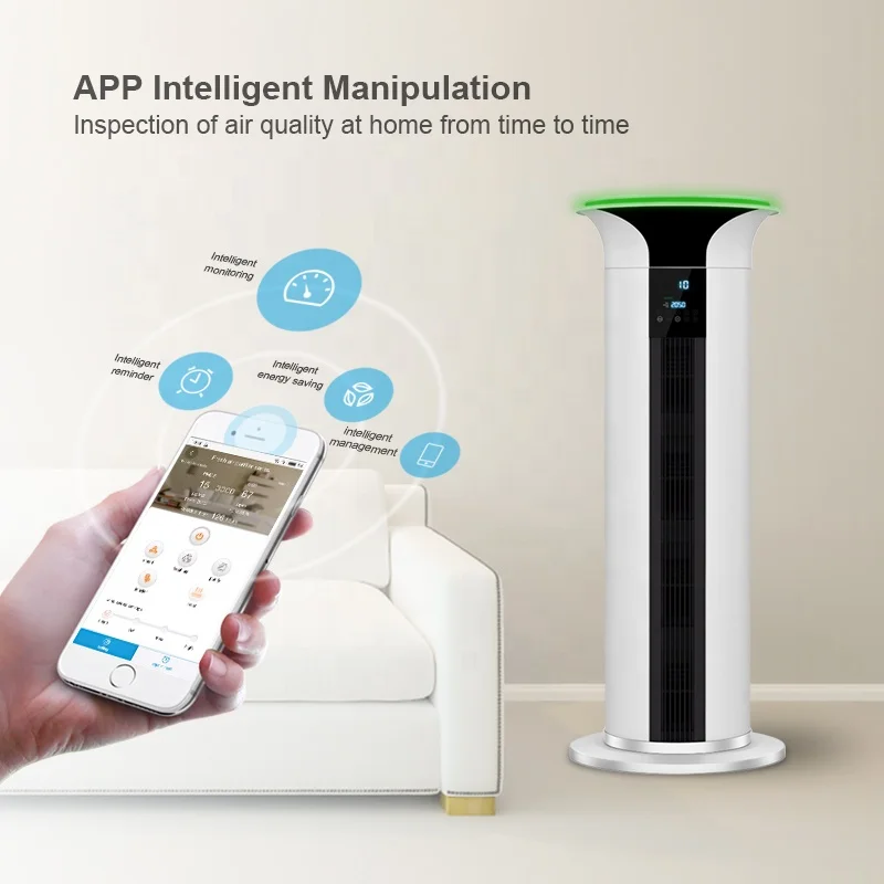 Smart Hepa Air Purifier Ozonefree Home Commercial Germicidal Uv Light Activated Charcoal Air Purifier For Kids