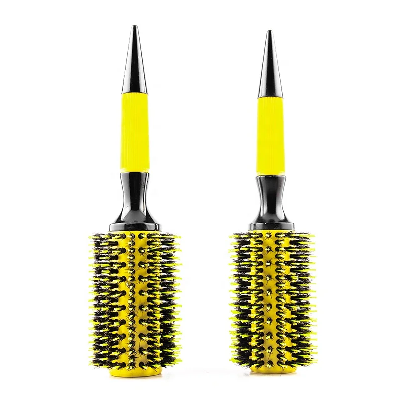 ISO 9001 Best Hair Brush Manufacturers Styling Wood Round Curling Hair Brush With Boar Bristle