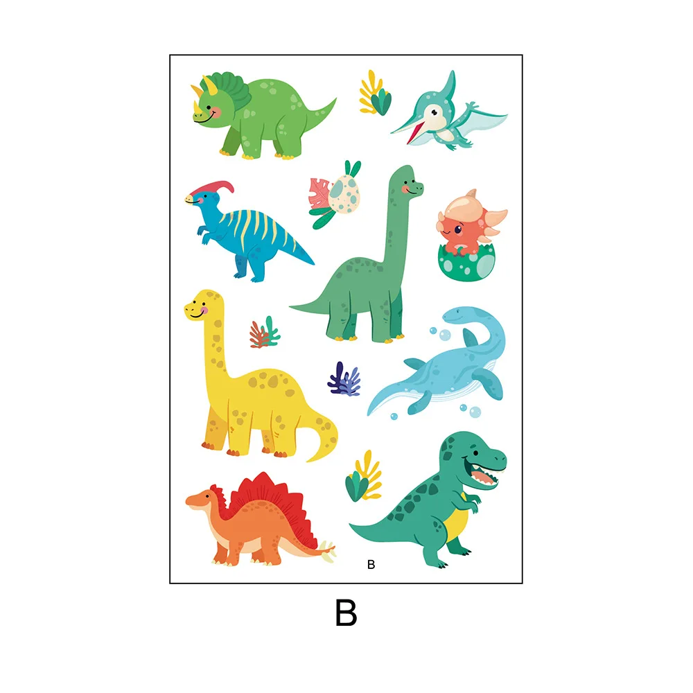 Kids Toy Unicorn Cartoon Animal Scratch Sticker Transfer  Educational Toy Transfer Stickers Custom Logo  3d Sticker