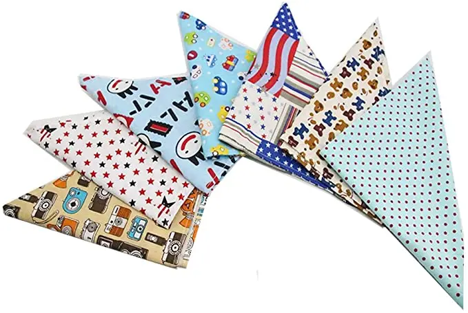Low MOQ Multiple Styles Various Colorful Patterns 100% Polyester Pet Custom Bandana