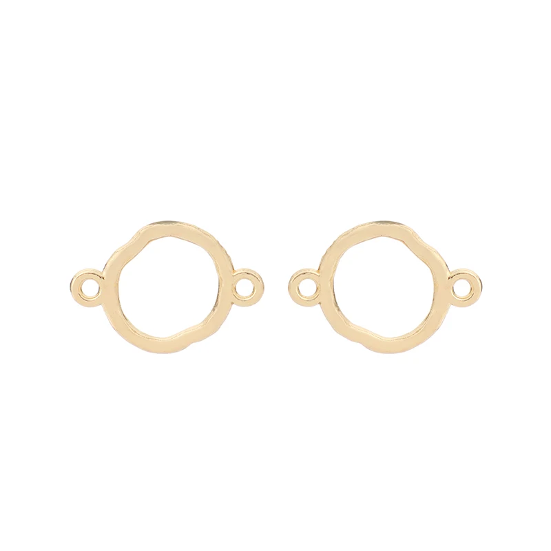 Шармы-соединители золотистого цвета с молотком для изготовления ожерелий, браслетов, ювелирных изделий «сделай сам», 17x12 мм