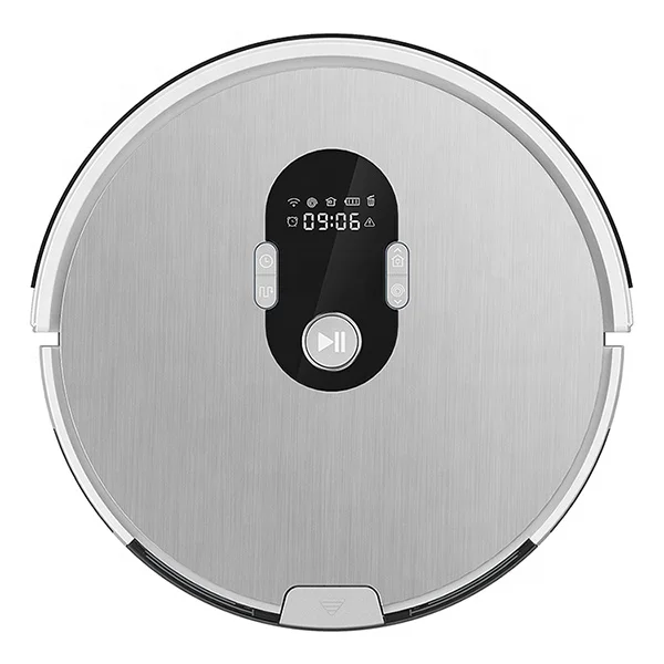 
CE certified 1500Pa Robot Vacuum Cleaner with Smart I-Dripping Water Tank Big Dustbin Auto Recharging and LCD screen and APP 