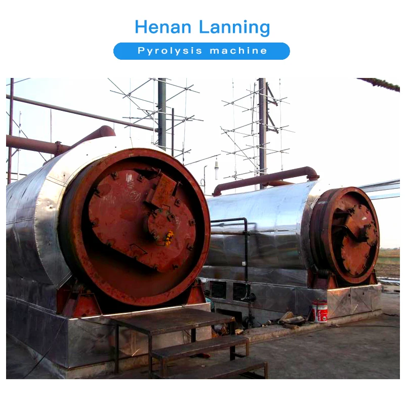 Henan Lanning waste plastic to oil machine waste tyre to oil plant LN2800-6000