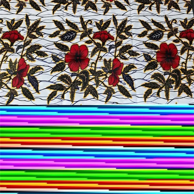 Printed Fabric China Textile Suppliers African Real Wax Print Fabric Cotton