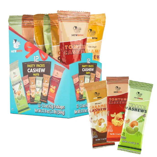 Machine Cashew Roasting Machine Screw Nut Roaster 3 Flavours Mix Caramel Wasabi Tomyum Nut Artificial  Dried Wholesale Shelling