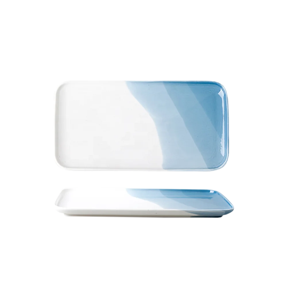 Керамическая сервировочная тарелка 12 дюймов, набор посуды для завтрака и чашки для питья, набор глянцевой глазури для ресторана, дома, отеля