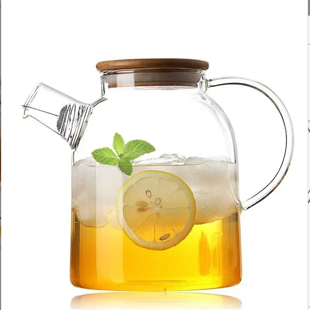 Heat Resistant Cooling Kettle Large Capacity Kettle For Teapot Water Cup High Temperature Resistant Teapot In Hammer Pattern