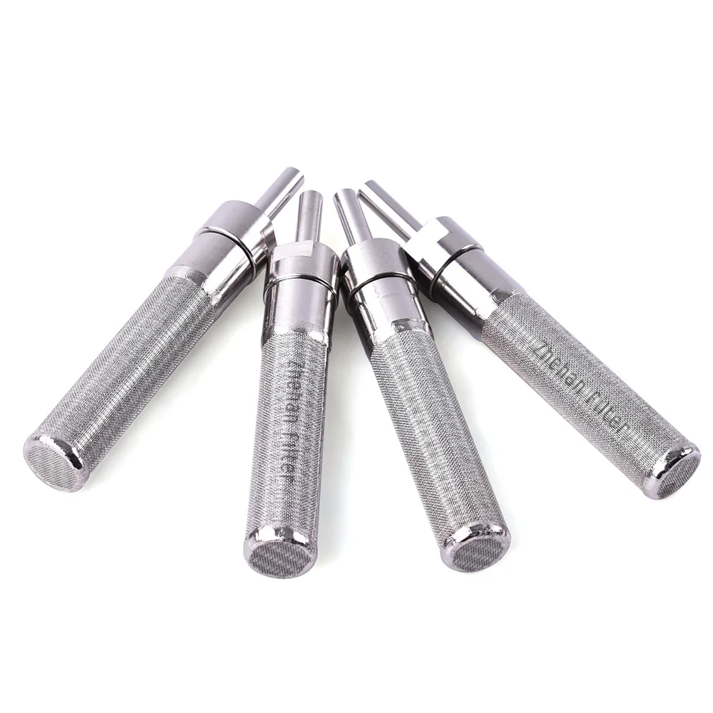 SS304 Spectrometer filter element Flange connection 5 Micron Sintered tubes High pressure backwash oil filter elements