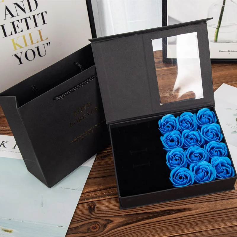 2023 A1 Necklace Ring Jewelry Box Packaging Gift Rose In Box Gift Lip Stick Gift Rose Flower Valentines Day Boxes