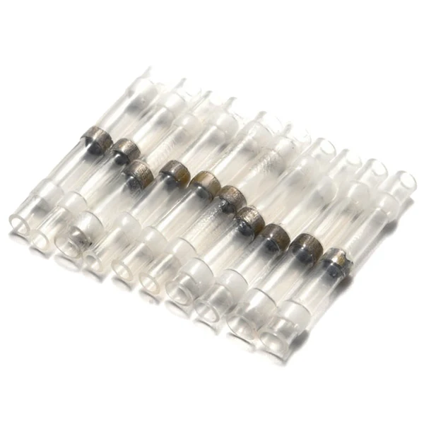 Factory Direct 100PCS Solder Joiners Solder Seal Heat Shrink Butt Wire Connectors