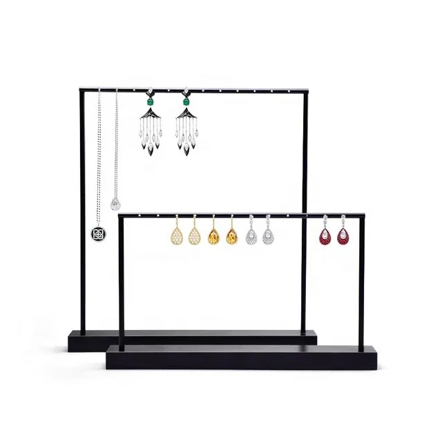 Factory wholesale earing holder custom metal earrings display stand jewelry